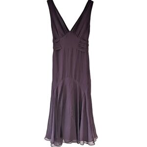 Ted Baker 100% Silk Midi Dress Wedding Formal Party Jewel Tone Romantic Elegance